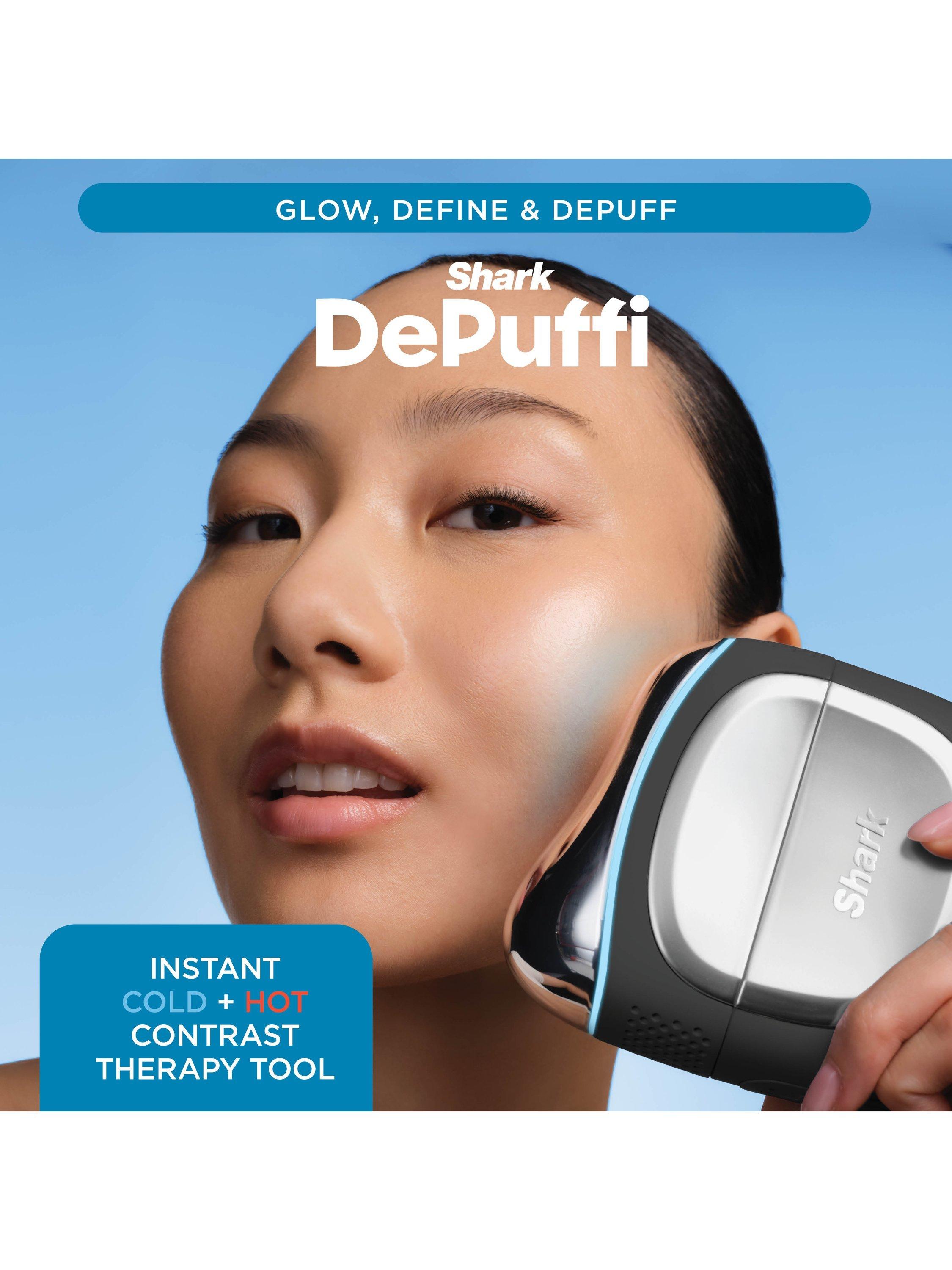 Product image 2 of 8, which shows Shark DePuffi Instant Hot + Cold Constrast Therapy, Warm Black