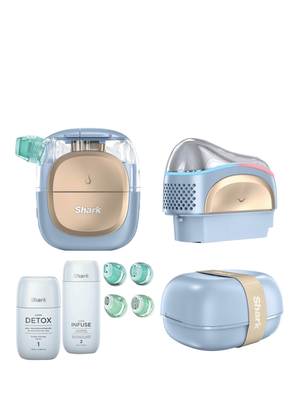 Shark FacialPro Glow Glow-Boosting At-Home Facial System, Glacier Blue