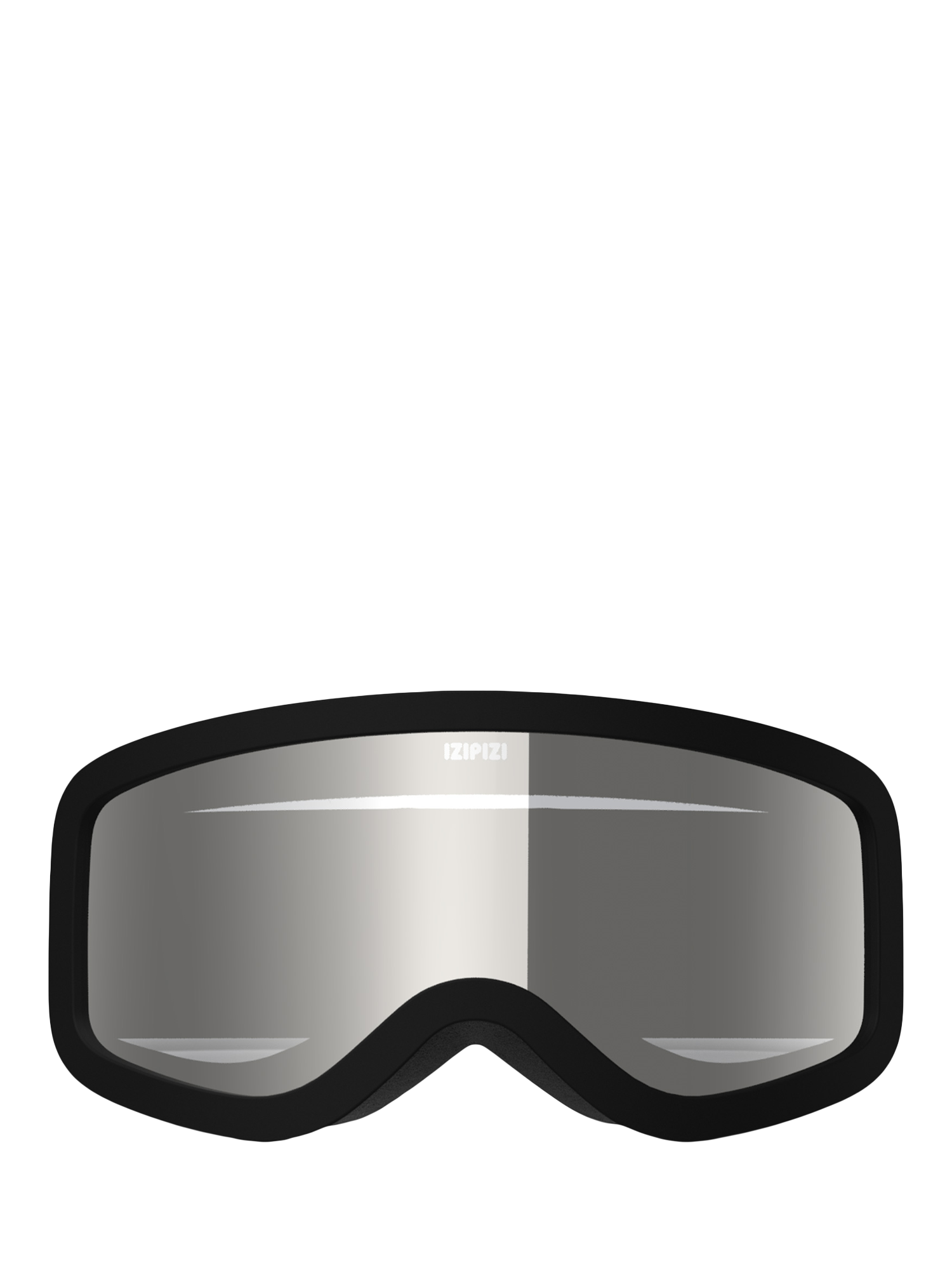 Product image 1 of 5, which shows IZIPIZI Kids' SNOW JUNIOR Ski Goggles, Black