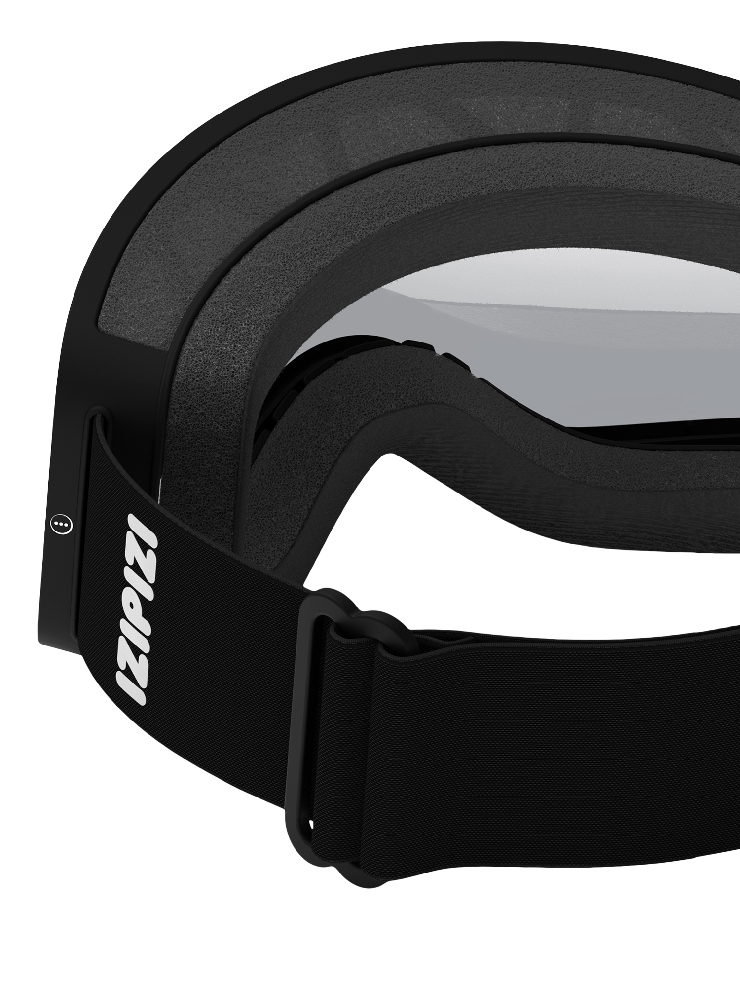 Product image 3 of 5, which shows IZIPIZI Kids' SNOW JUNIOR Ski Goggles, Black