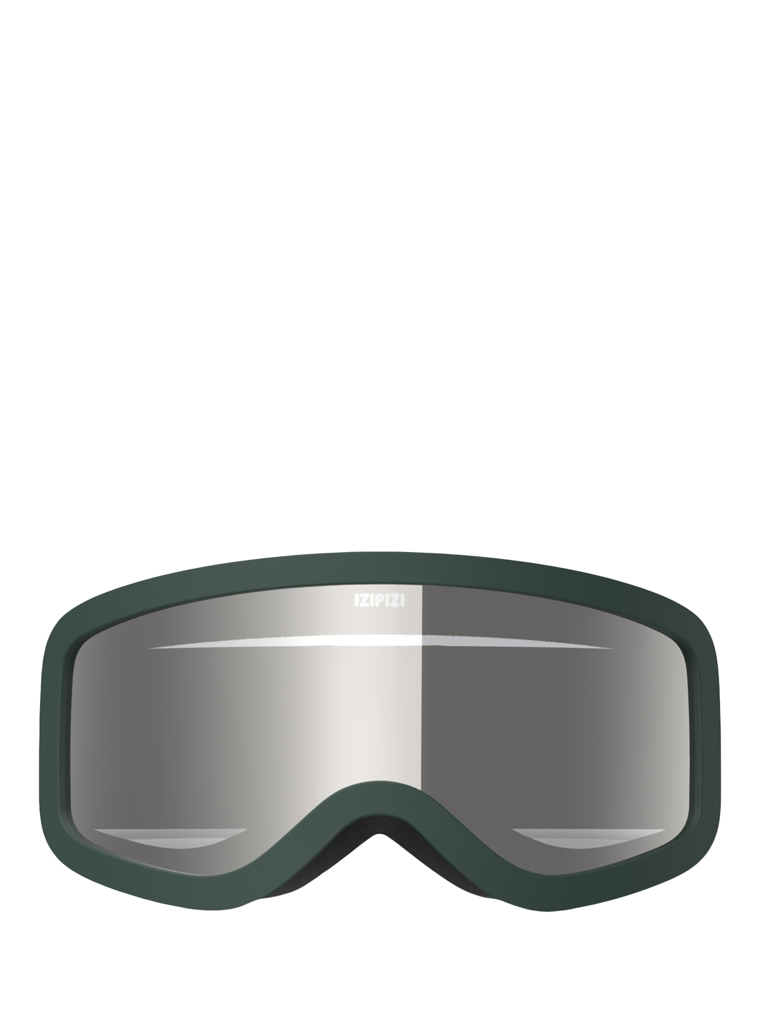 Product image 1 of 5, which shows IZIPIZI Kids' SNOW JUNIOR Ski Goggles, Khaki