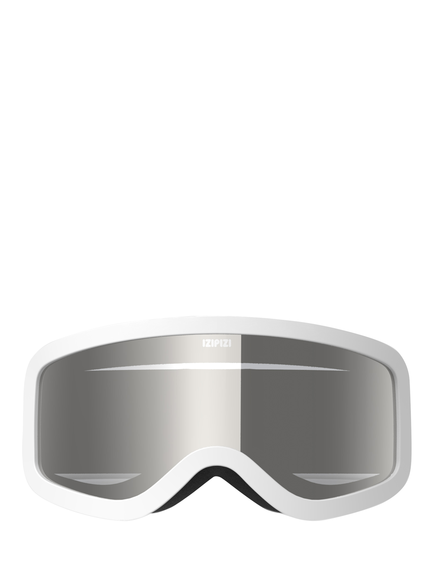 Product image 1 of 5, which shows IZIPIZI Kids' SNOW JUNIOR Ski Goggles, White