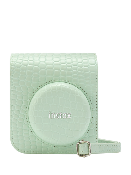 Fujifilm instax™ Mini 12 Instant Camera with Built-In Flash & Hand Strap, Green, Exclusive Bundle with Case, 5 Heart Photo Clips, Stickers & instax™ Mini Film, 10 Shots - view 2, Green