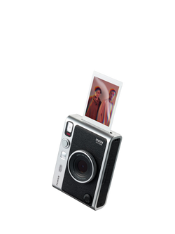 Fujifilm instax™ Mini Evo Instant Camera with Built-In Flash, Black, Exclusive Bundle with Case, Photo Album, Stickers & instax™ Mini Film, 10 Shots - view 2, Black