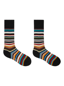 Paul Smith Cotton Rich Stripe Socks, Pack of 2, Multi - view 2, Multi