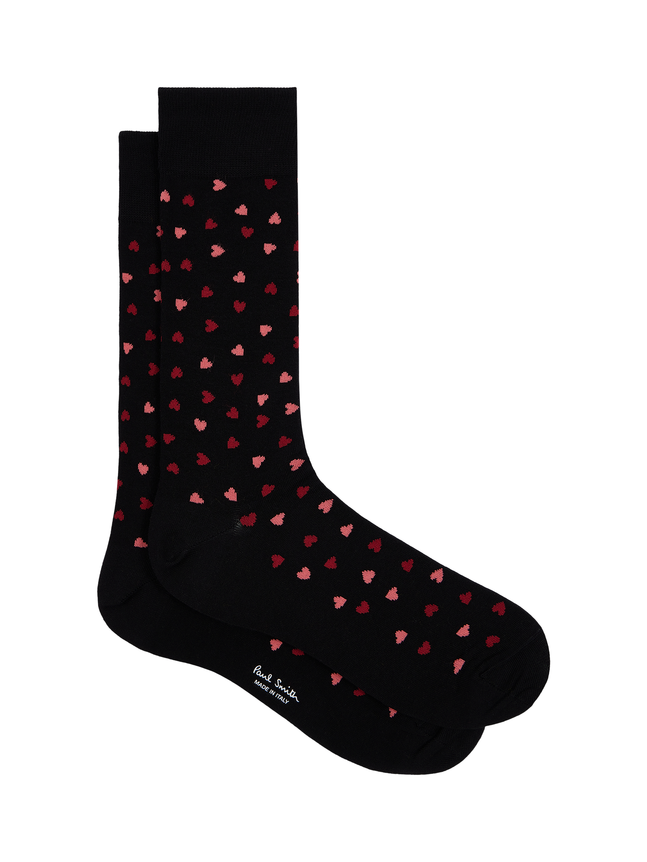 Product image 1 of 2, which shows Paul Smith Cotton Blend Hearts Ankle Socks, Blue Navy