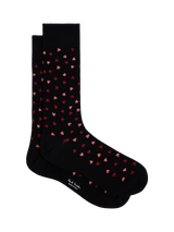Paul Smith Cotton Blend Hearts Ankle Socks, Blue Navy
