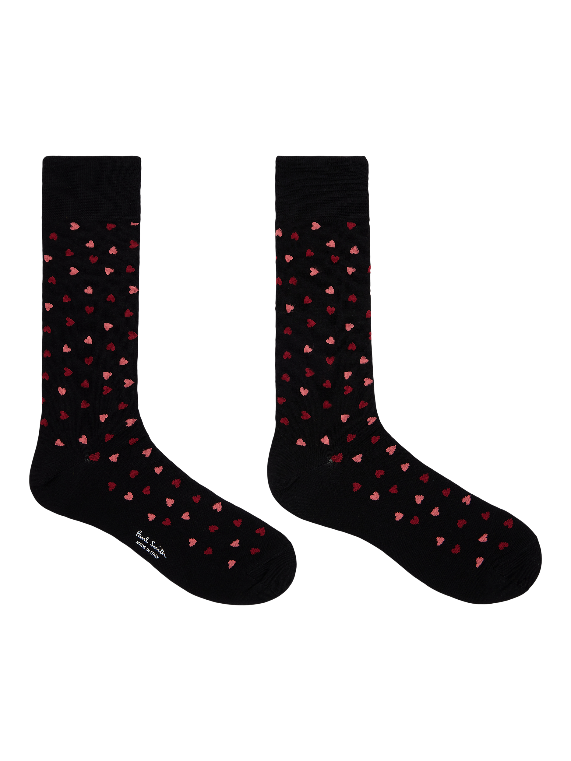 Product image 2 of 2, which shows Paul Smith Cotton Blend Hearts Ankle Socks, Blue Navy