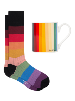 Paul Smith Stripe Socks & Mug Set, Multi/Multi, Multi Multi