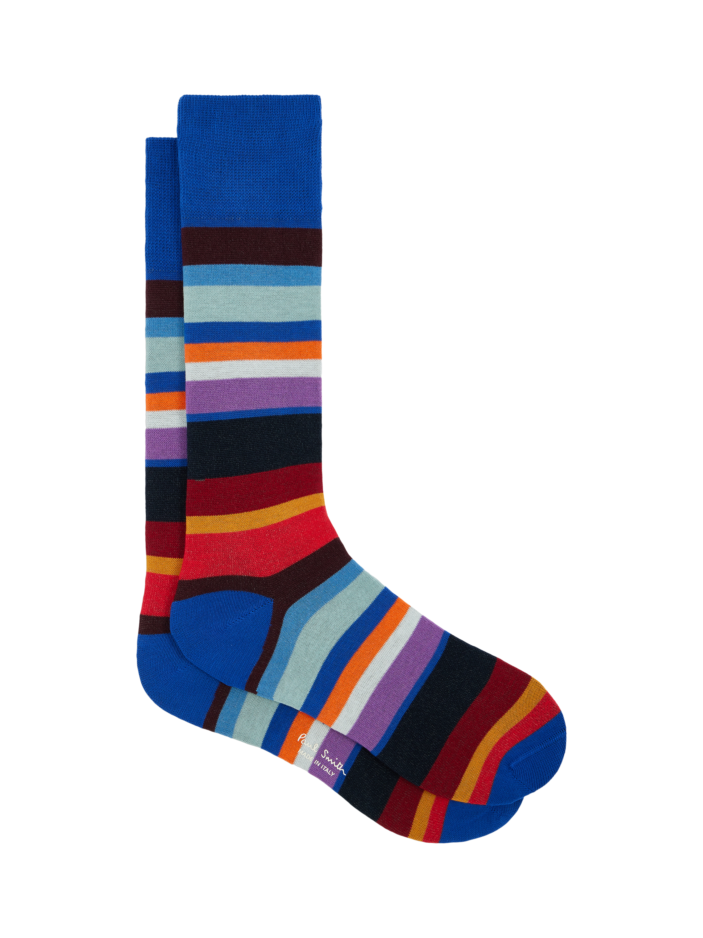 Product image 1 of 2, which shows Paul Smith Cotton Blend Stripe Ankle Socks, Multi