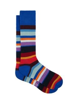 Paul Smith Cotton Blend Stripe Ankle Socks, Multi, Multi