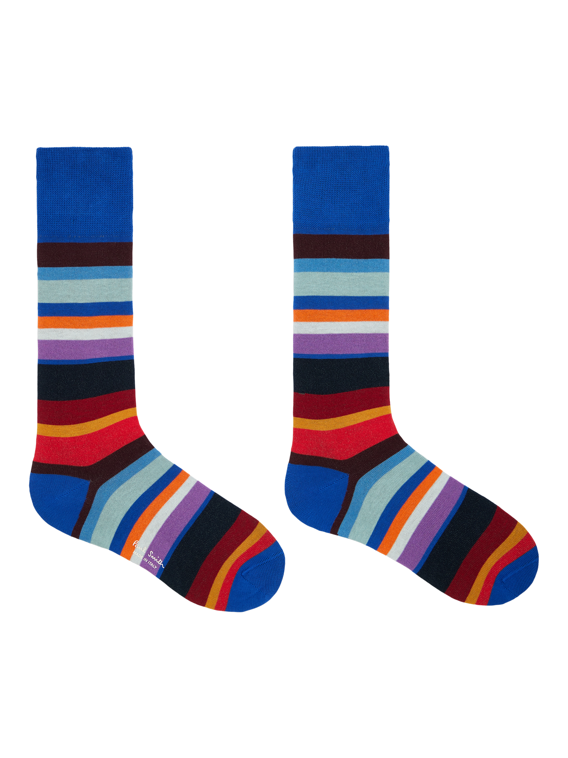 Product image 2 of 2, which shows Paul Smith Cotton Blend Stripe Ankle Socks, Multi