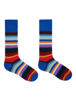 Paul Smith Cotton Blend Stripe Ankle Socks, Multi - view 2, Multi