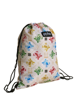 Brand Threads Kids' Harry Potter Crest Drawstring Bag and Pencil Case Set, Multi - view 2, Multi