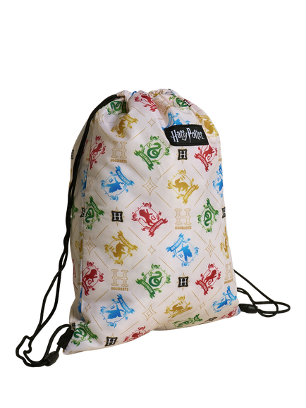 Brand Threads Kids' Harry Potter Crest Drawstring Bag and Pencil Case Set, Multi - view 2, Multi