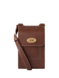 Mulberry Mini Antony Leather Crossbody Pouch, Oak