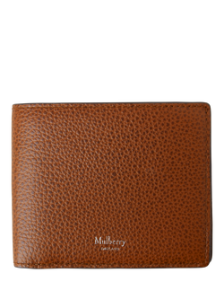 Mulberry Heritage Leather Bifold Coin Holder, Oak, Oak