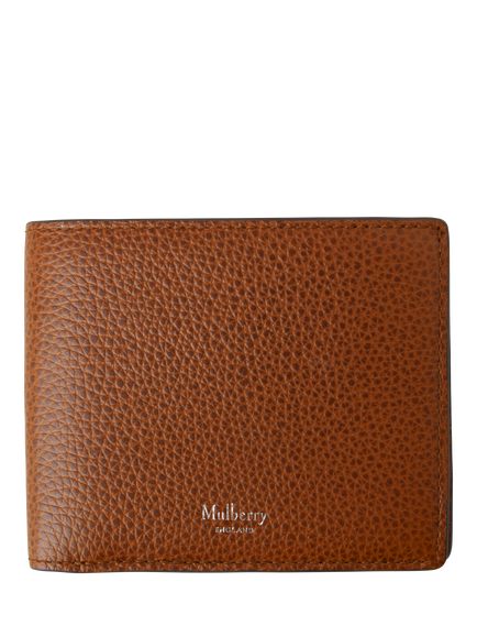 Mulberry Heritage Leather Bifold Coin Holder, Oak, Oak