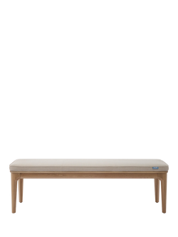 Swyft Model 01 Dining Bench, Oak/Oatmeal Fabric, Oatmeal