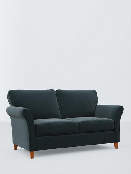 John Lewis Charlotte II Large 3 Seater Sofa, Light Leg, Soft Chenille Teal
