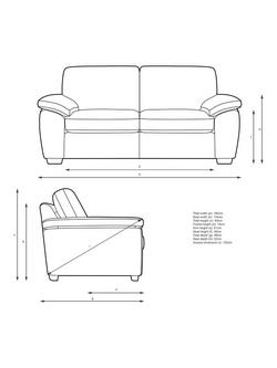 John Lewis Camden Medium 2 Seater Sofa, Light Leg - view 2, Ac Titan Natural
