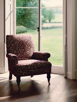 John Lewis Suffolk Armchair, Dark Leg - view 2, Widemer Nutmeg