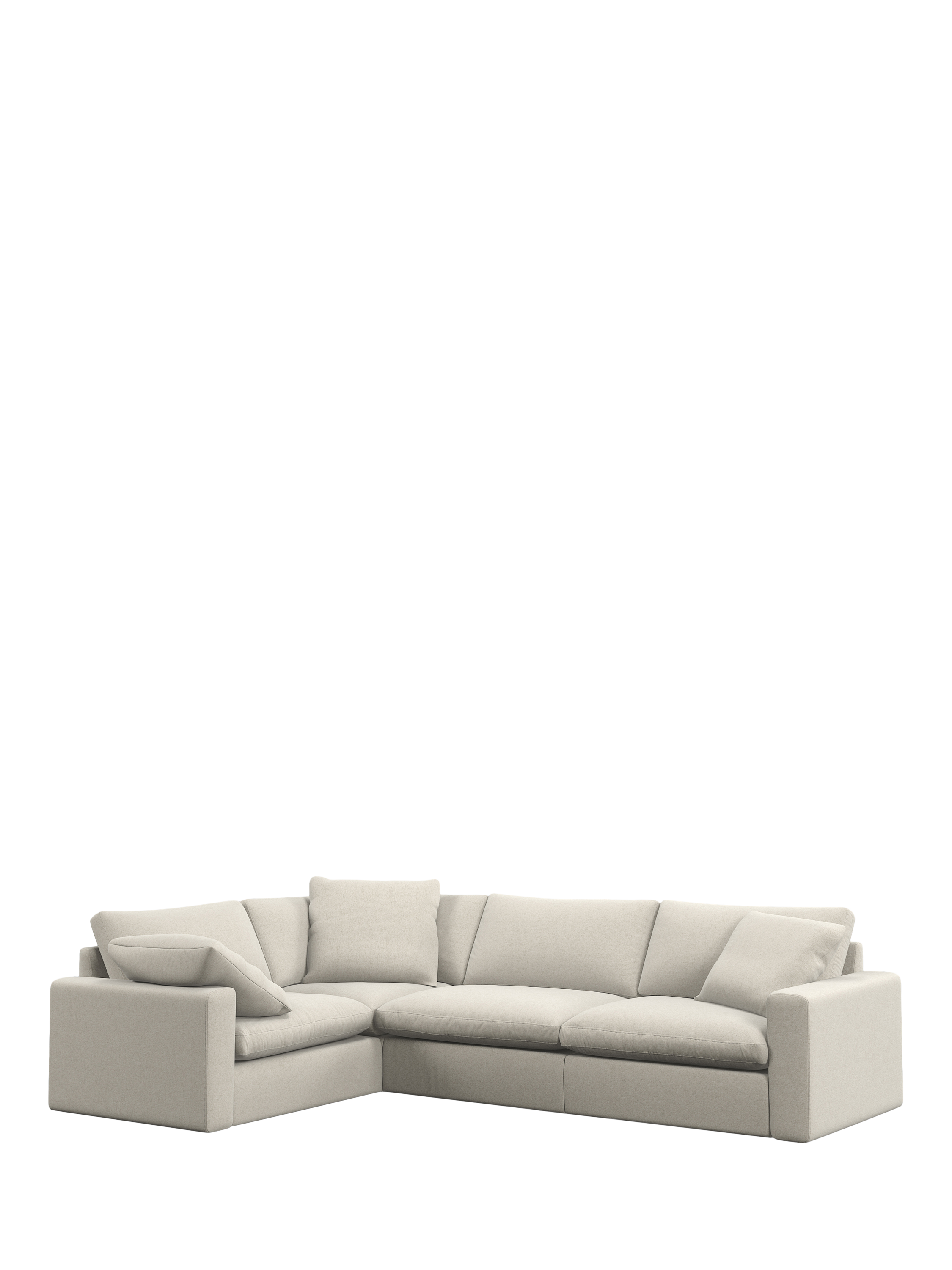 Mellow Range, John Lewis Mellow LHF Corner Sofa, Matilda Natural