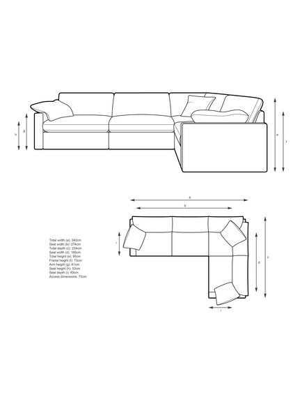 John Lewis Mellow RHF Corner Sofa, Matilda Natural - view 2, Matilda Natural