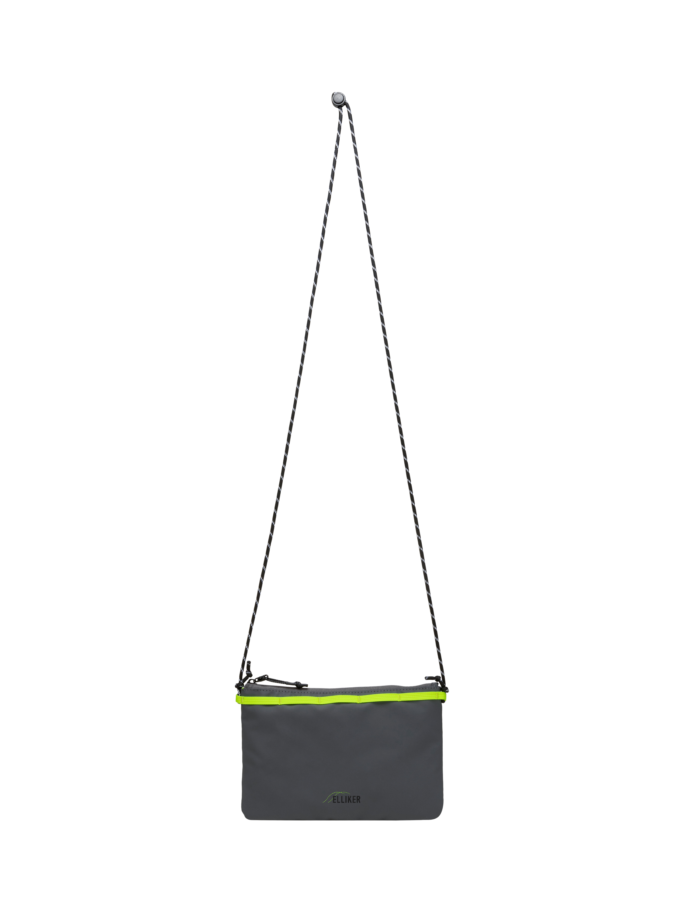 Product image 5 of 10, which shows ELLIKER Hetchell Cross Body Sacoche Bag, 1L, Grey Neon