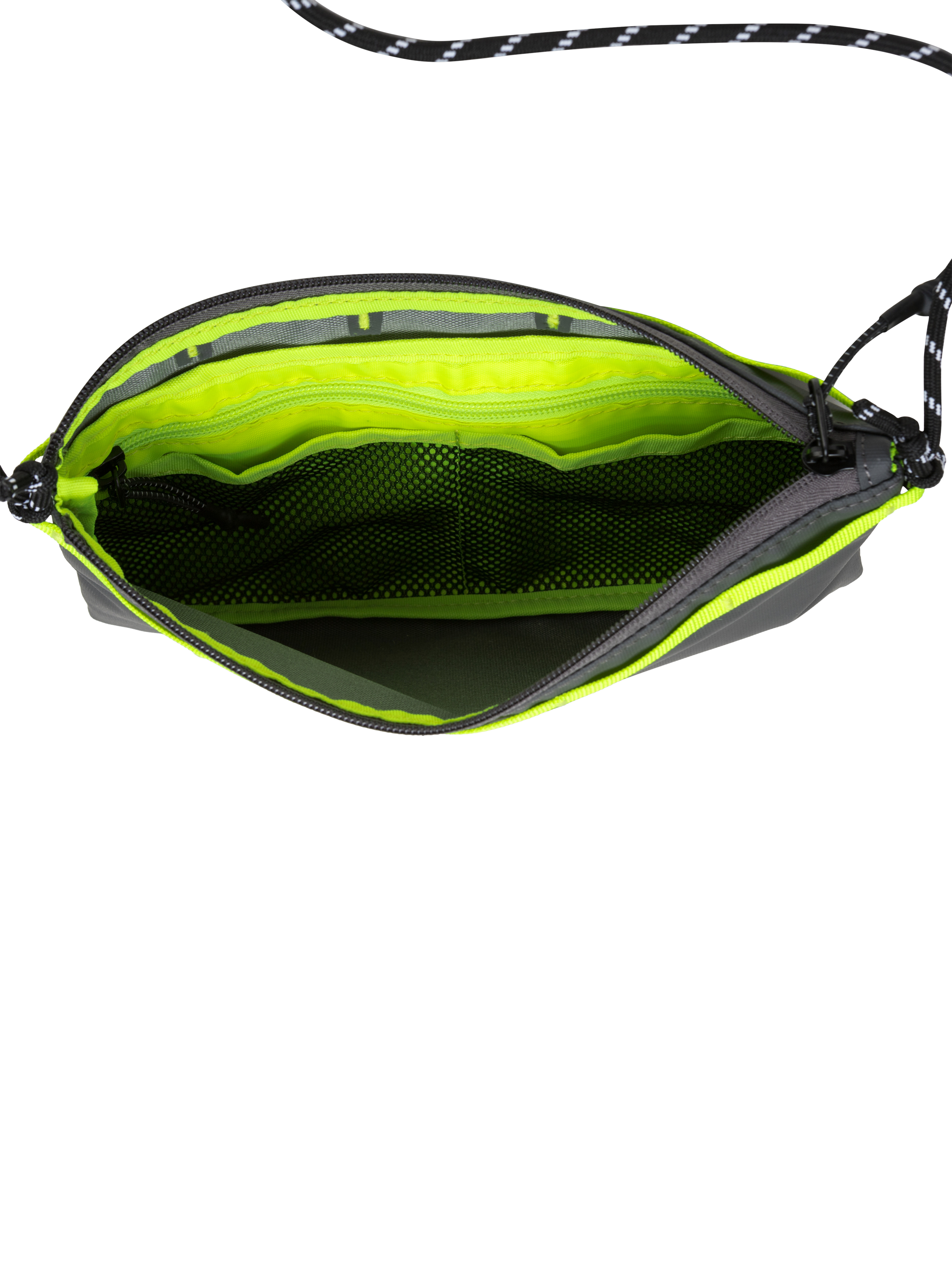 Product image 7 of 10, which shows ELLIKER Hetchell Cross Body Sacoche Bag, 1L, Grey Neon