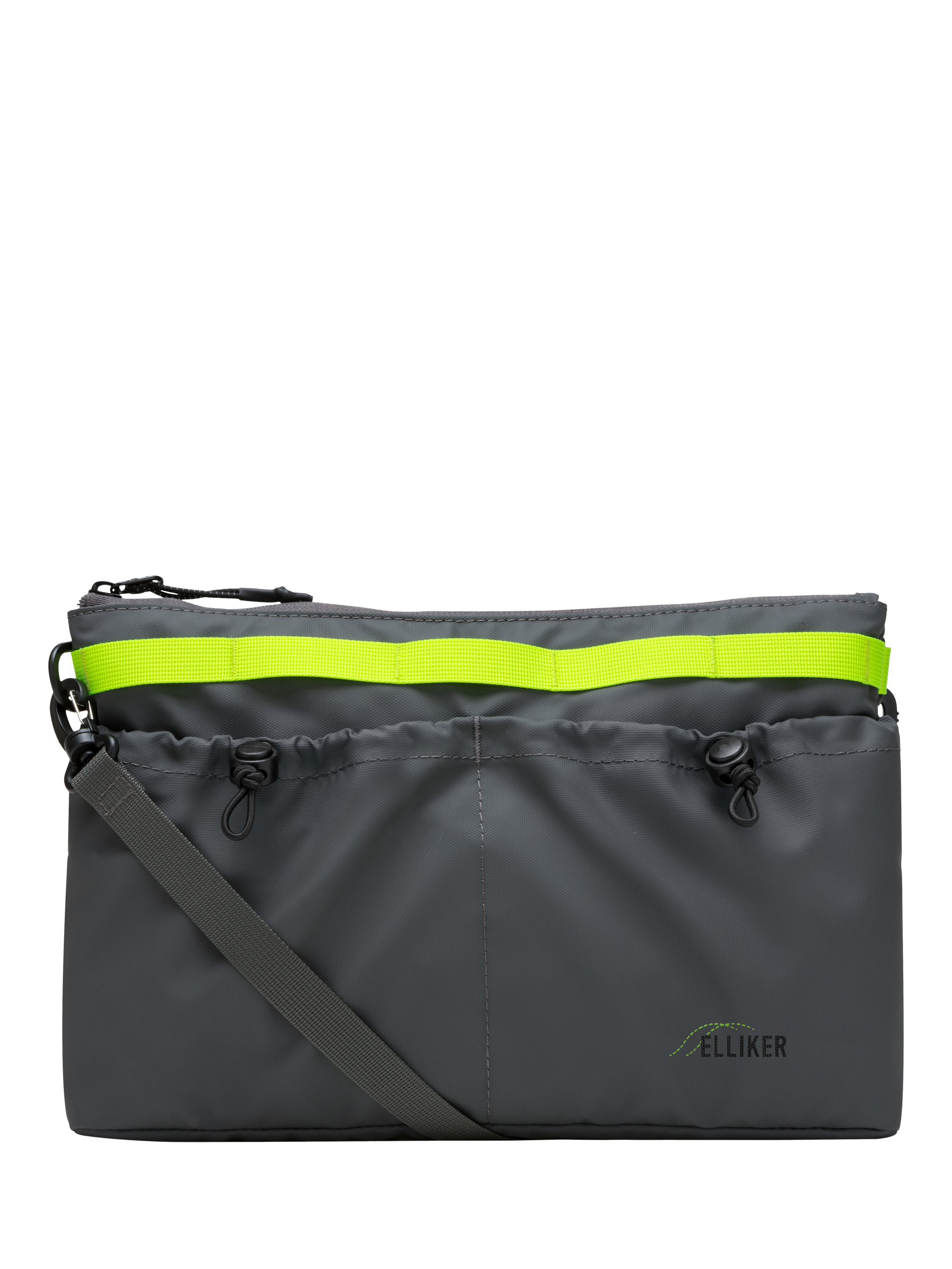 Product image 1 of 10, which shows ELLIKER Selside Cross Body Sacoche Bag, 3L, Grey Neon