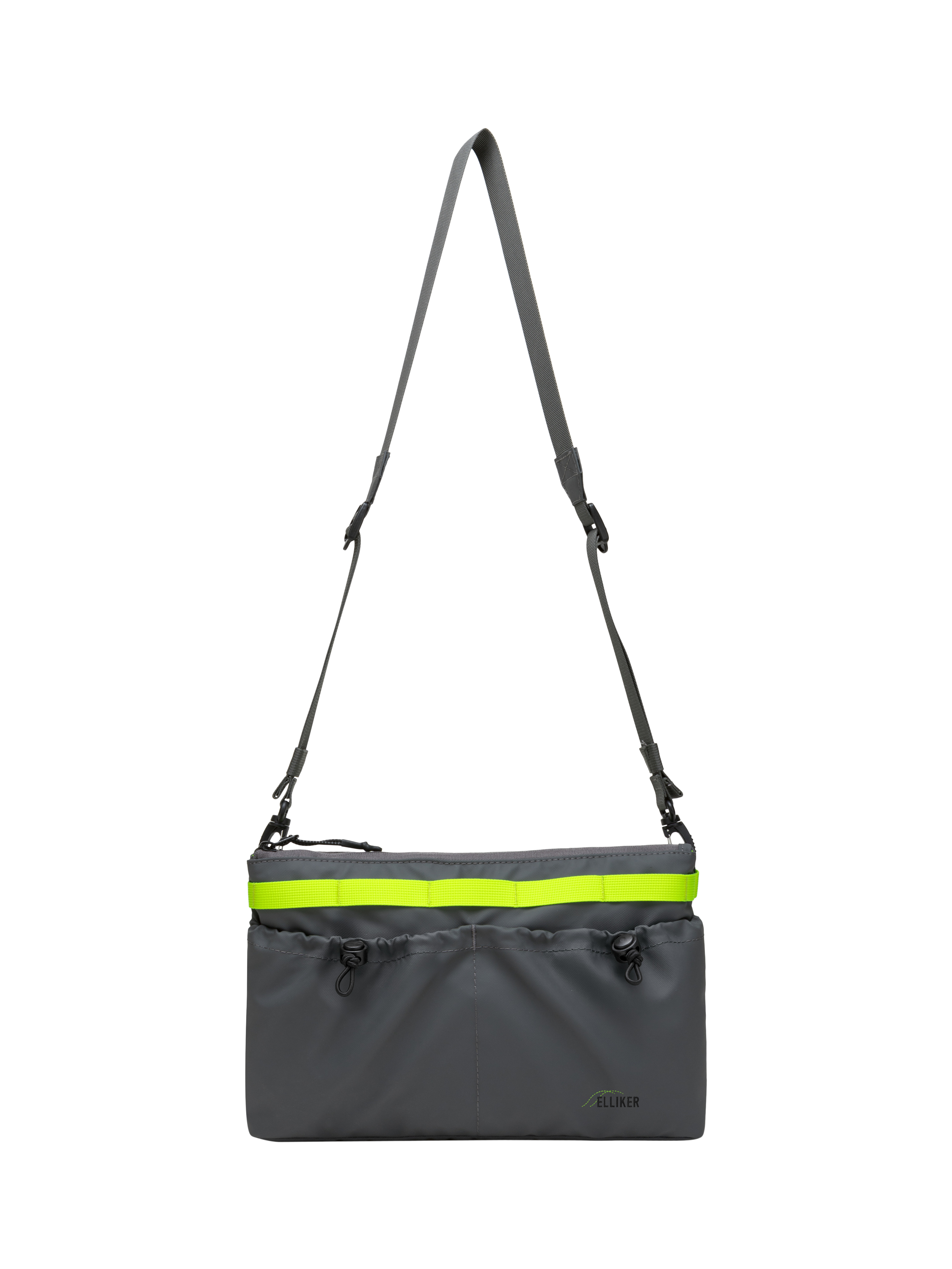 Product image 5 of 10, which shows ELLIKER Selside Cross Body Sacoche Bag, 3L, Grey Neon