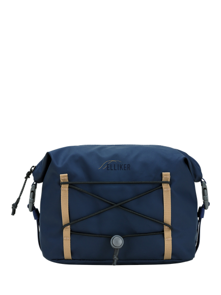 ELLIKER Angram Zipped Wash Bag, 4L, Navy