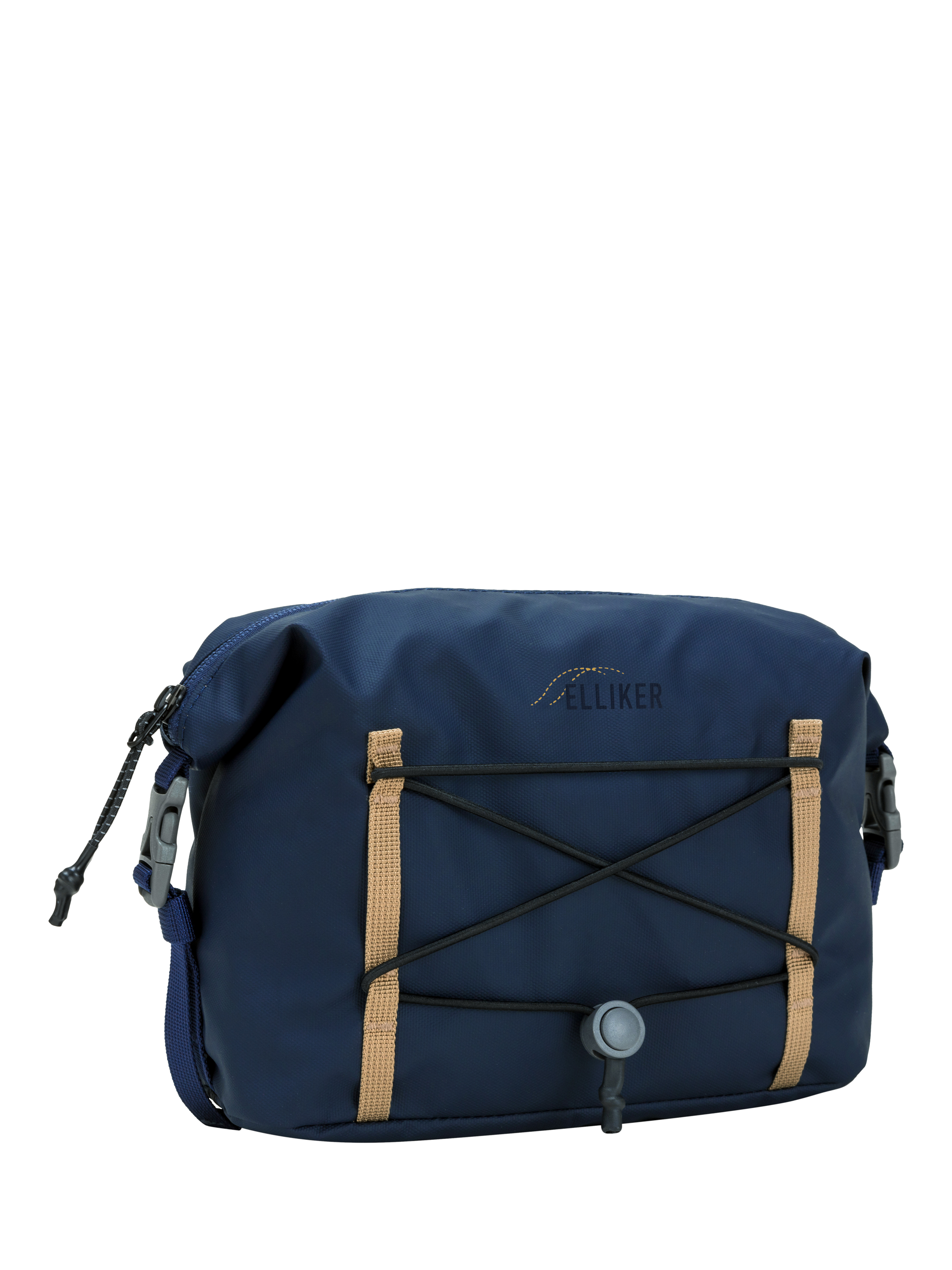 Product image 2 of 8, which shows ELLIKER Angram Zipped Wash Bag, 4L, Navy