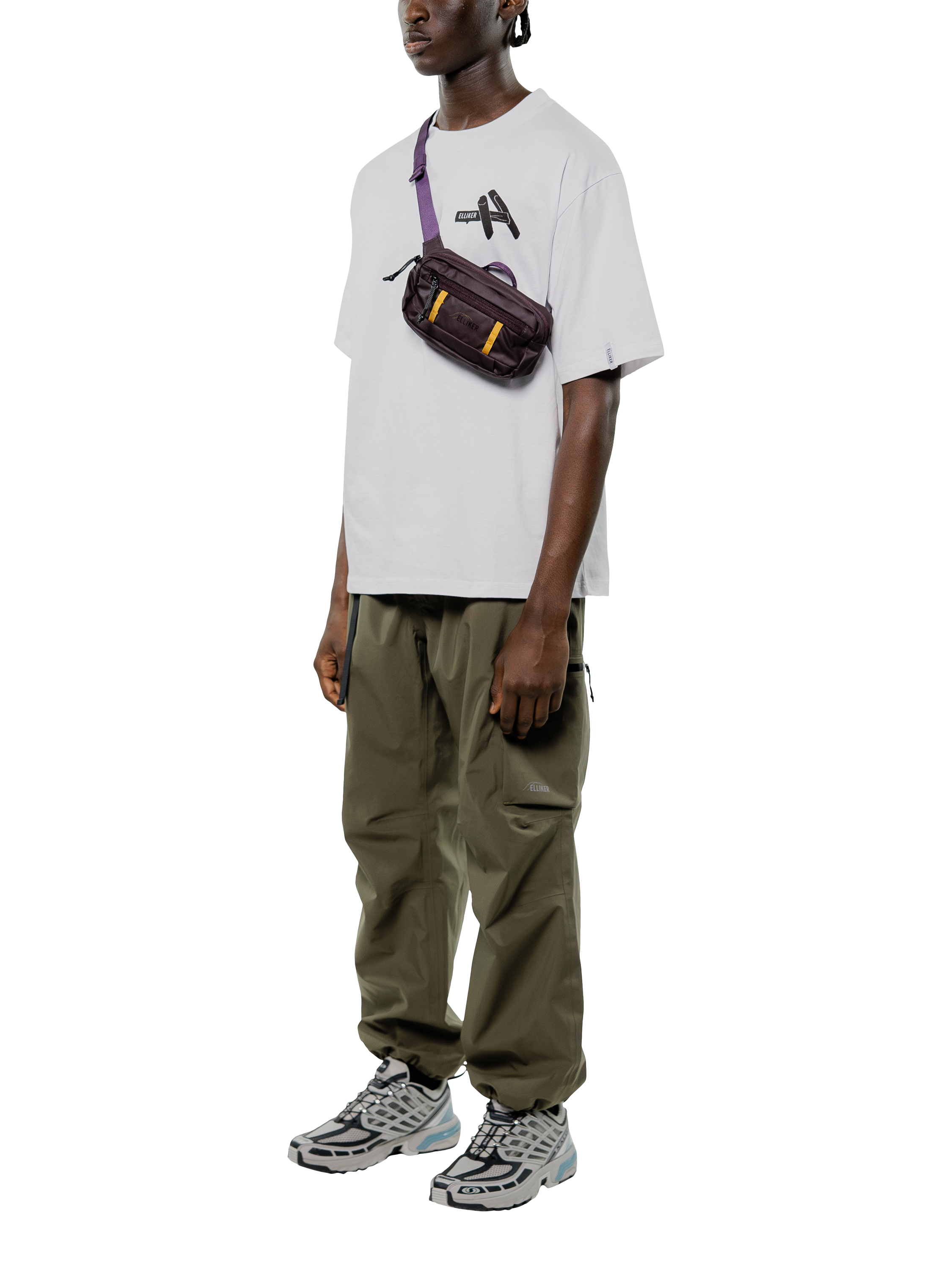 Product image 3 of 11, which shows ELLIKER Semer Sling Bag, 1L, Purple