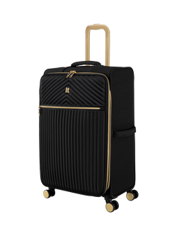 it luggage Esplanade Medium Soft 4-Wheel Suitcase, 90L, Black