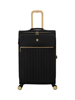 it luggage Esplanade Medium Soft 4-Wheel Suitcase, 90L - view 2, Black