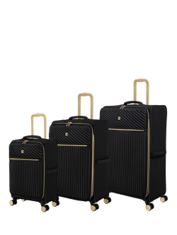 it luggage Esplanade 3-Piece Luggage Set, Black, Black