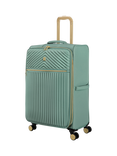 it luggage Esplanade Medium Soft 4-Wheel Suitcase, 90L, Granite Green