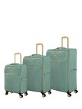 it luggage Esplanade 3pc 8-Wheel Suitcase Set, Granite Green