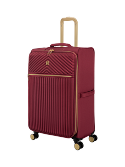 it luggage Esplanade Medium Soft 4-Wheel Suitcase, 90L, Rumba Red