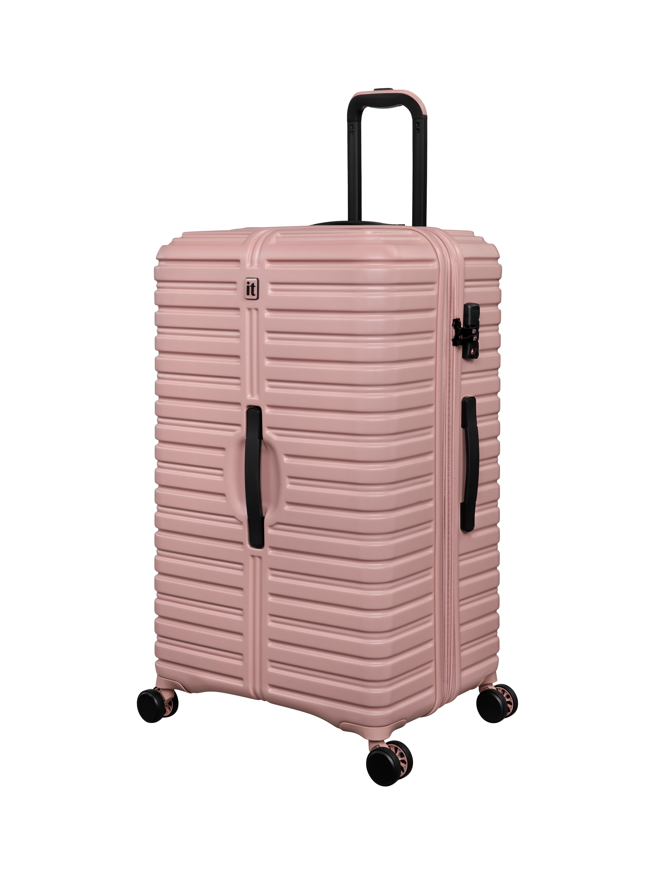 It Luggage Rose Pink Suitcase IT Luggage Rose Gold Wave Suitcase