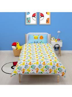 Pokémon Kids' Reversible Duvet Cover & Pillowcase Set, Single - view 2, Multi