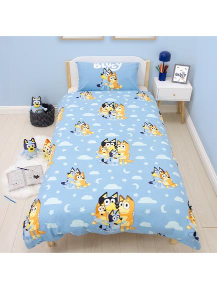 Bluey Reversible Cotton Duvet Cover and Pillowcase Set, Single, Multi, Multi