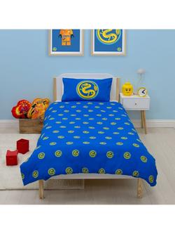 LEGO Ninjago Reversible Cotton Duvet Cover and Pillowcase Set, Single, Multi - view 2, Multi