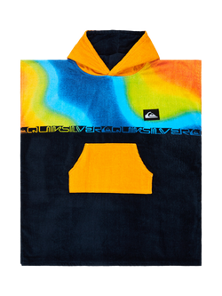 Quiksilver Kids' Cotton Beach Towel Hoodie, Monaco Blue, Monaco Blue