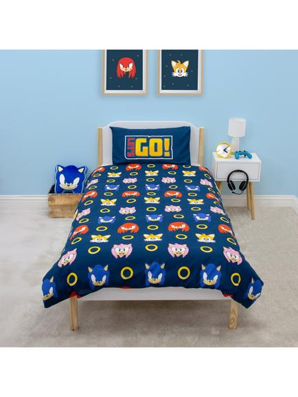 Sonic Kids' Reversible Duvet Cover & Pillowcase Set, Single Set, Multi, Multi