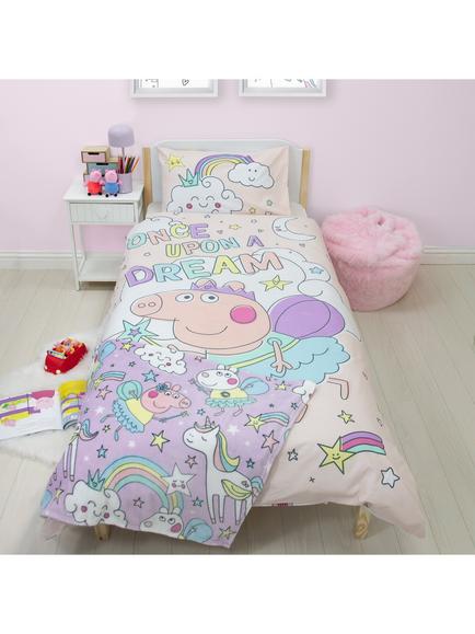 Peppa Pig Kids' Reversible Duvet Cover & Pillowcase Set, Single Set, Multi, Multi