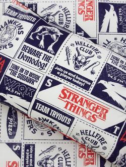 Stranger Things Kids' Reversible Duvet Cover & Pillowcase Set, Single Set, Multi - view 2, Multi