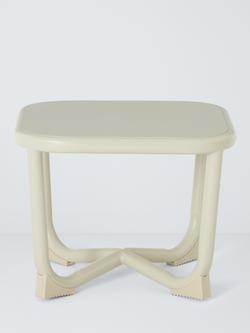 John Lewis Marcy Garden Side Table, Navy - view 2, Greige